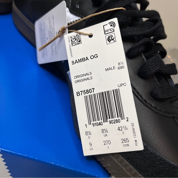 Adidas Samba OG Black/Gum B75807 - Picture 4 of 7